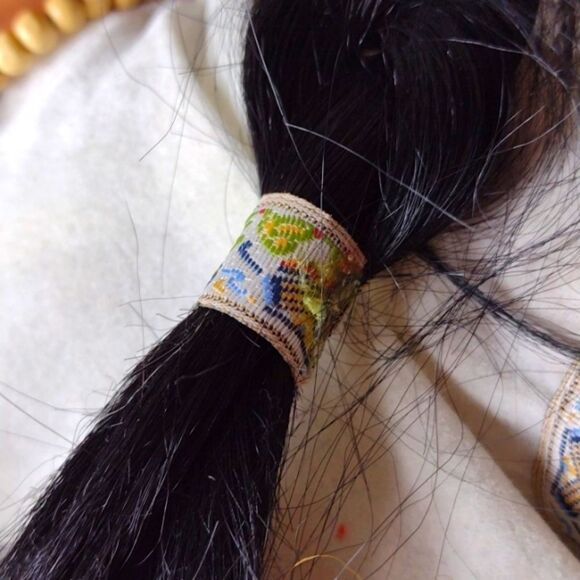 14" Sweet Doll Handmade Embroidered Native American Indian First Nation Outfit - Picture 7 of 10